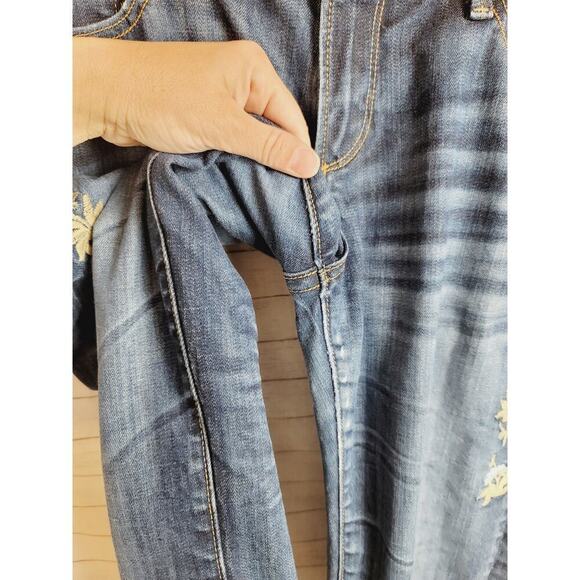 DRIFTWOOD FLORAL EMBROIDERED JEANS, SZ 30 - Picture 7 of 14